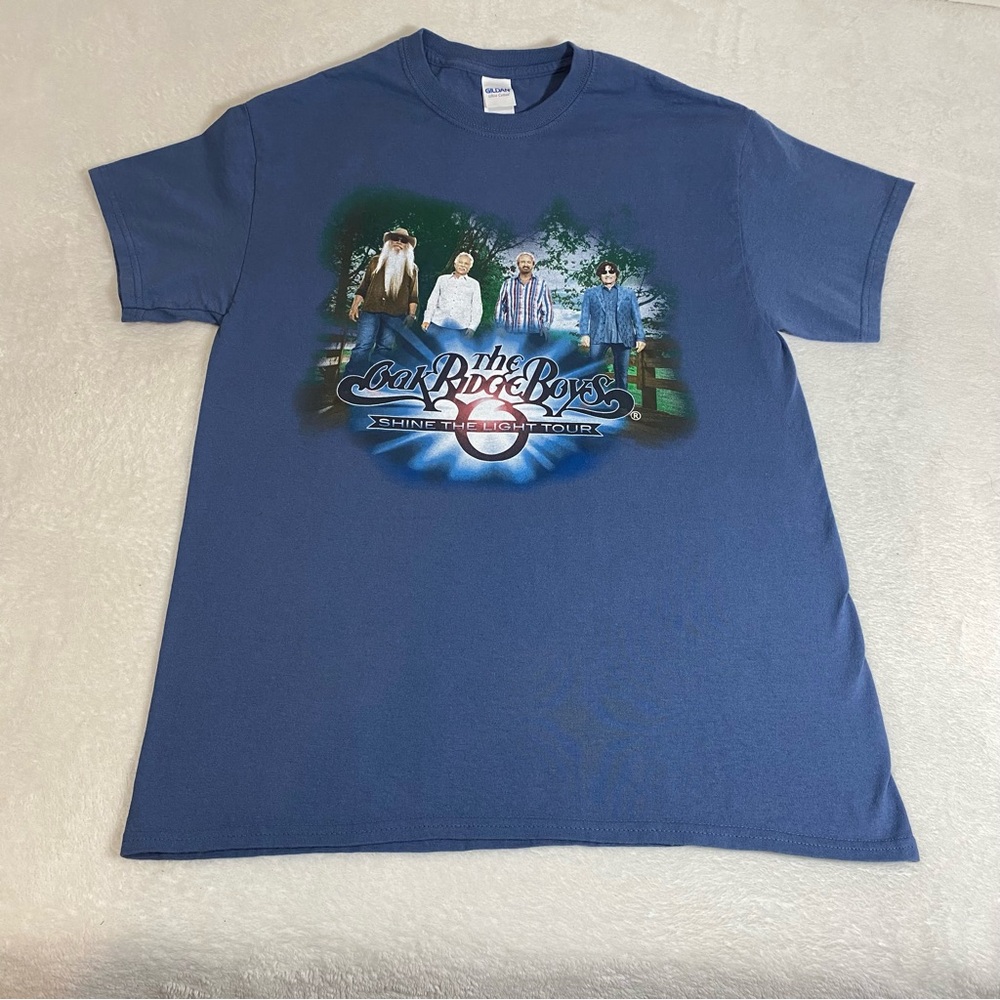 The Oak Ridge Boys Shine The Light Tour T-Shirt Size Medium Double Sided Country